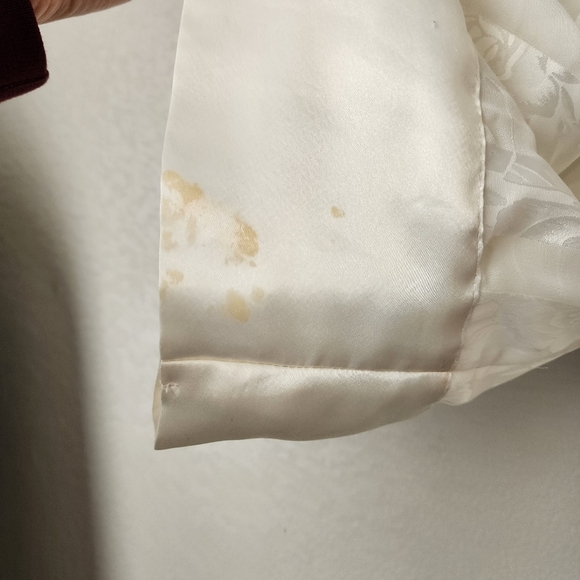 VICTORIA'S SECRET x VTG Gold label sheer stripe white dressing glamour robe PS - Picture 8 of 11